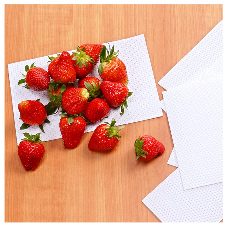 Wholesale Moisture Food Packaging Market Trays Liner Soaker Absorption Meat Pad for Sale absorbent meat pad spill