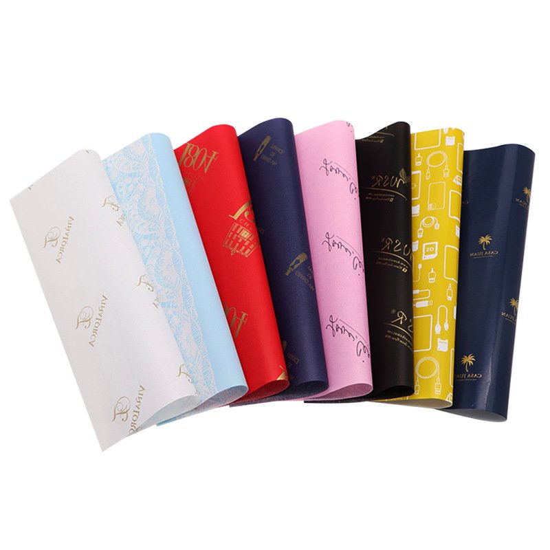 Wholesale custom luxury clothes shoe box tissue paper valentine gift wrapping paper for packaging
