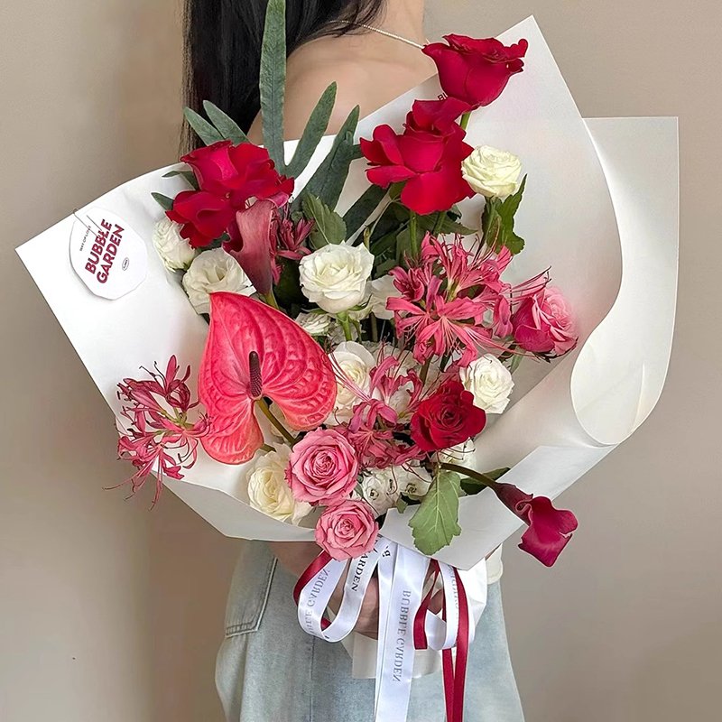 Changyi Custom Size Roll Paper Korean Bouquet Wrap Thickened Morning Mist Matte Waterproof Flower Gift Packaging