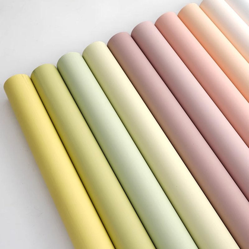 Changyi Custom Size Roll Paper Korean Bouquet Wrap Thickened Morning Mist Matte Waterproof Flower Gift Packaging