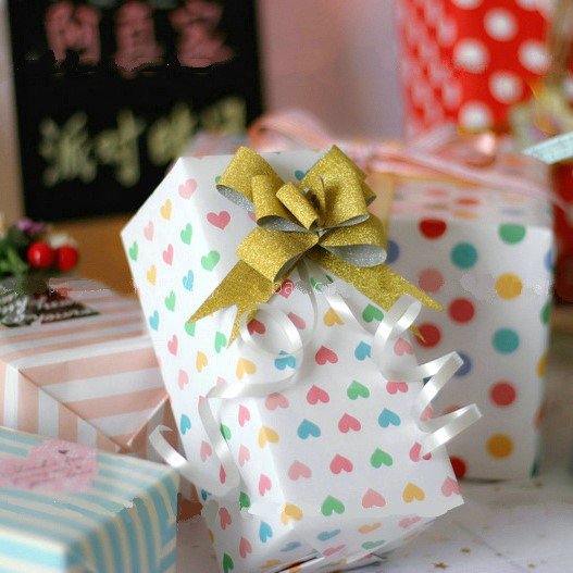Valentine's Day Birthday Gifts Packaging Art Paper Stripe Dots Heart Decorating Waterproof Wrapping Paper