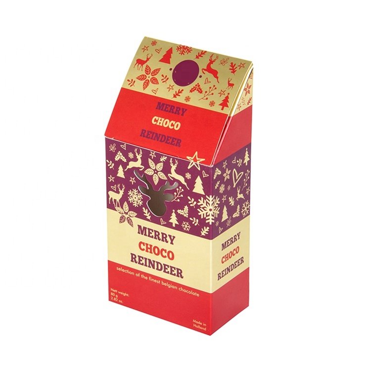 Customize Durable Cardboard Chocolate Boxes with Clear PVC Window