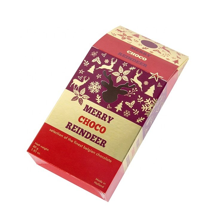 Customize Durable Cardboard Chocolate Boxes with Clear PVC Window