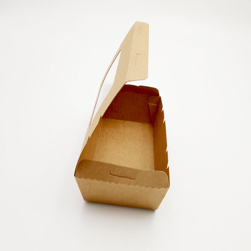 Kingwin Factory Directly 100% Degradable Kraft Paper Square Takeaway Box