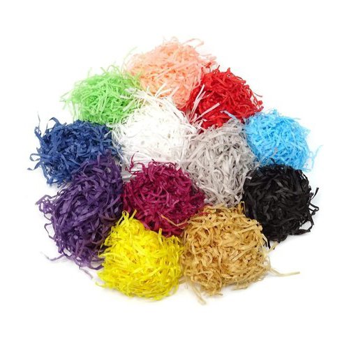 Wholesale cut paper shred filler shredded paper colorful shredded crinkle paper for packaging