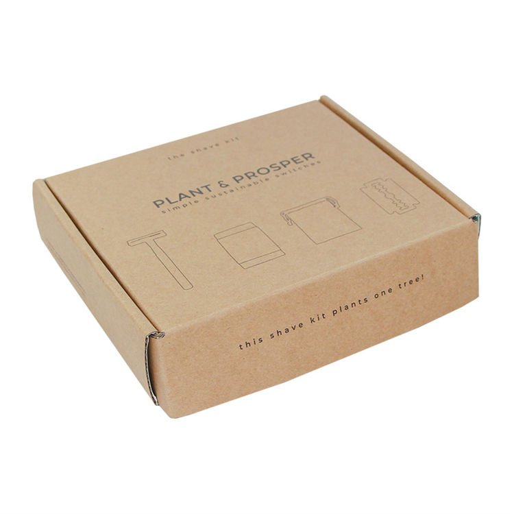Low MOQ custom printing logo cosmetic corrugated packaging recycle mailer paper box airplane shipping box