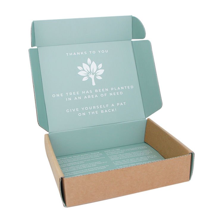 Low MOQ custom printing logo cosmetic corrugated packaging recycle mailer paper box airplane shipping box