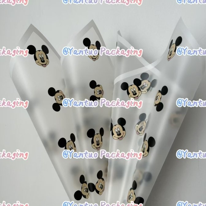 Mickey Mouse flower wrapping paper latest cute design flower wrapping mickey packaging paper for bouquet florist supplies