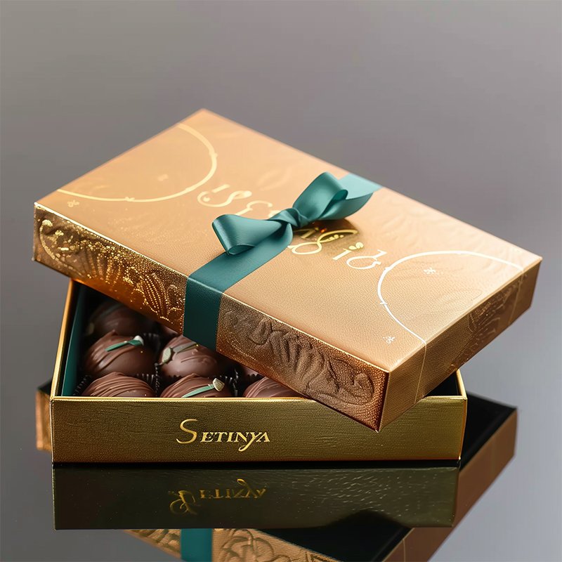 Custom Fashion Luxury Empty Chocolate Bar Bonbon Gift Box Sweet Candy Dates Gift Cardboard Paper Packaging Box For Chocolate