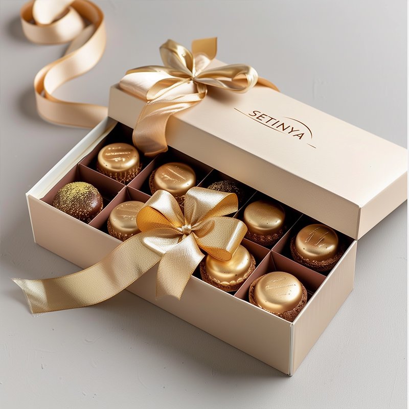 Custom Fashion Luxury Empty Chocolate Bar Bonbon Gift Box Sweet Candy Dates Gift Cardboard Paper Packaging Box For Chocolate