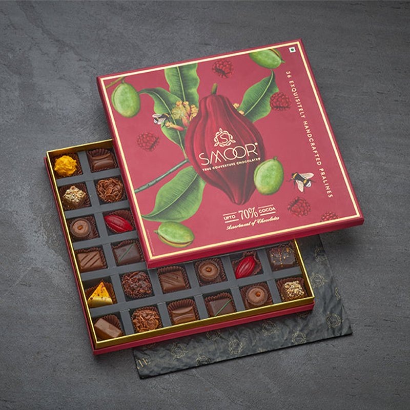 Custom Fashion Luxury Empty Chocolate Bar Bonbon Gift Box Sweet Candy Dates Gift Cardboard Paper Packaging Box For Chocolate