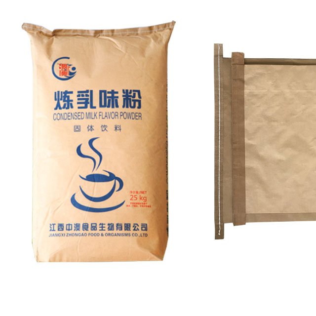 Factory Supplier 25kg paper bag Free Sample Customized Size Starch Maltose Powder Wheat Flour packaging paper bag