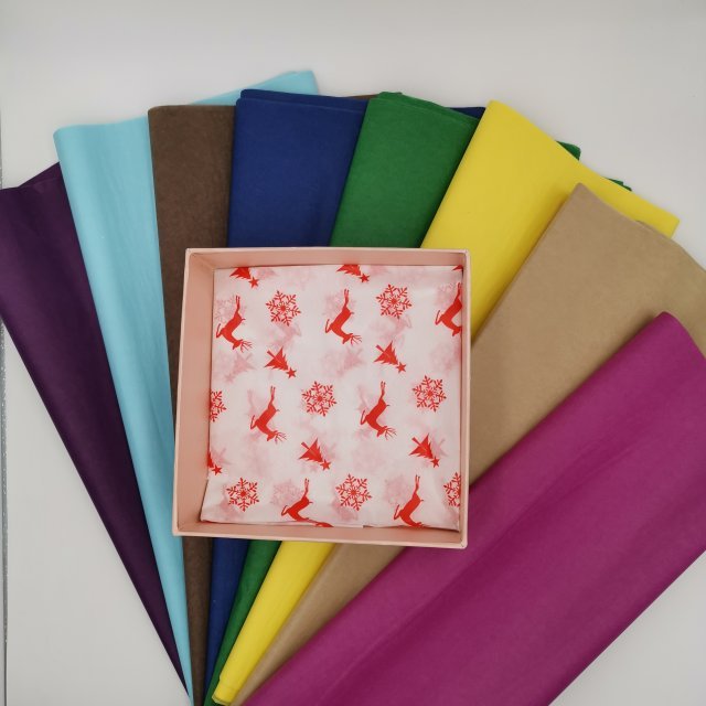 Hot sale 20*30 inches colored tissue paper 17gsm for DIY and kite making
