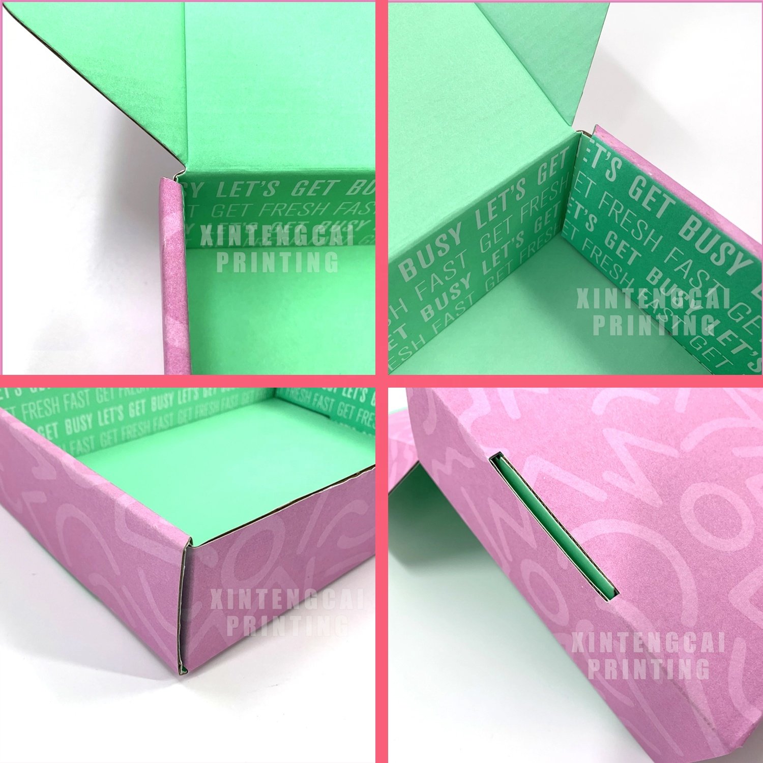 Custom Logo Tuck Top Corrugated Mailer Mailing Shipping Clothes Clothing Underwear Bra Packaging Paper Boxes For Lingerie
