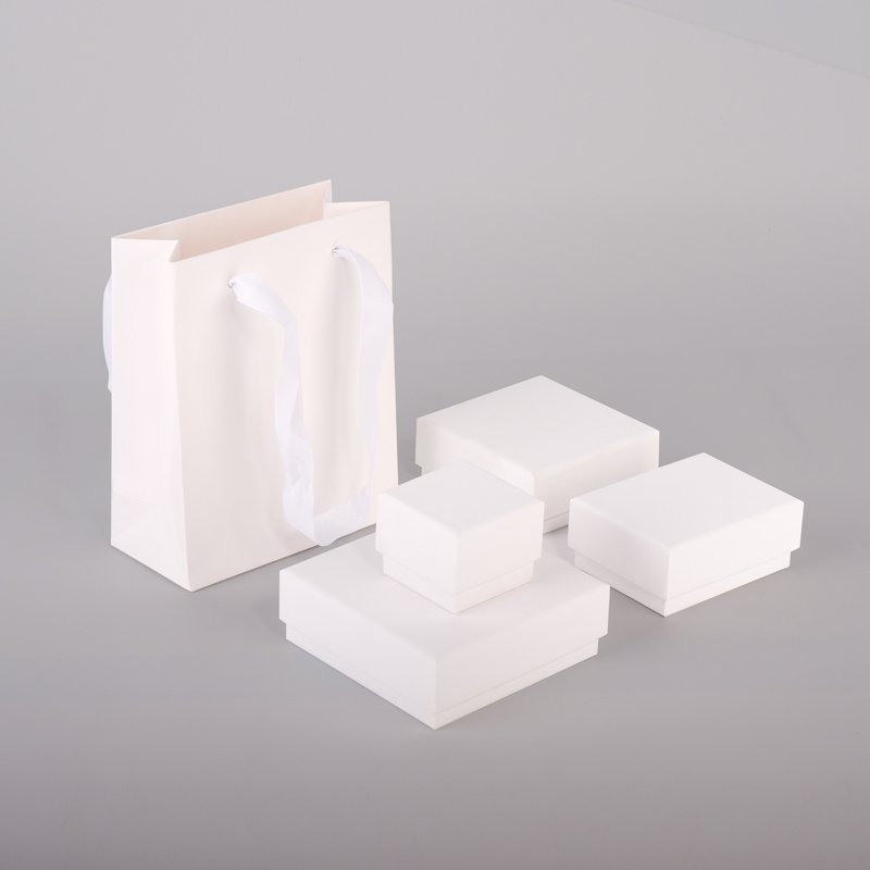 Custom printed luxury jewellery packaging paper Boxes with velvet Foam Insert for small ring earring necklace jewelry packaging