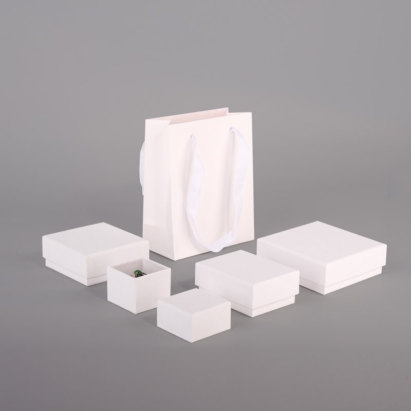 Custom printed luxury jewellery packaging paper Boxes with velvet Foam Insert for small ring earring necklace jewelry packaging