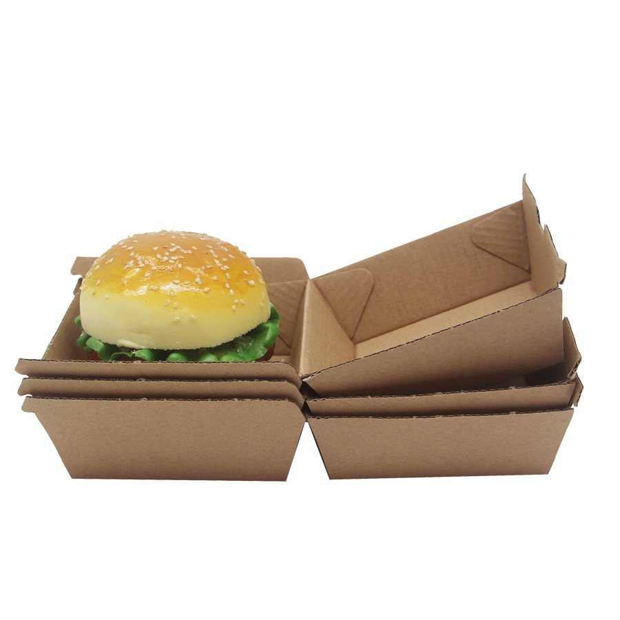 Customized Printing Burger Wholesaler Custom Take Out Box Eco Friendly Burger Packaging Boxes