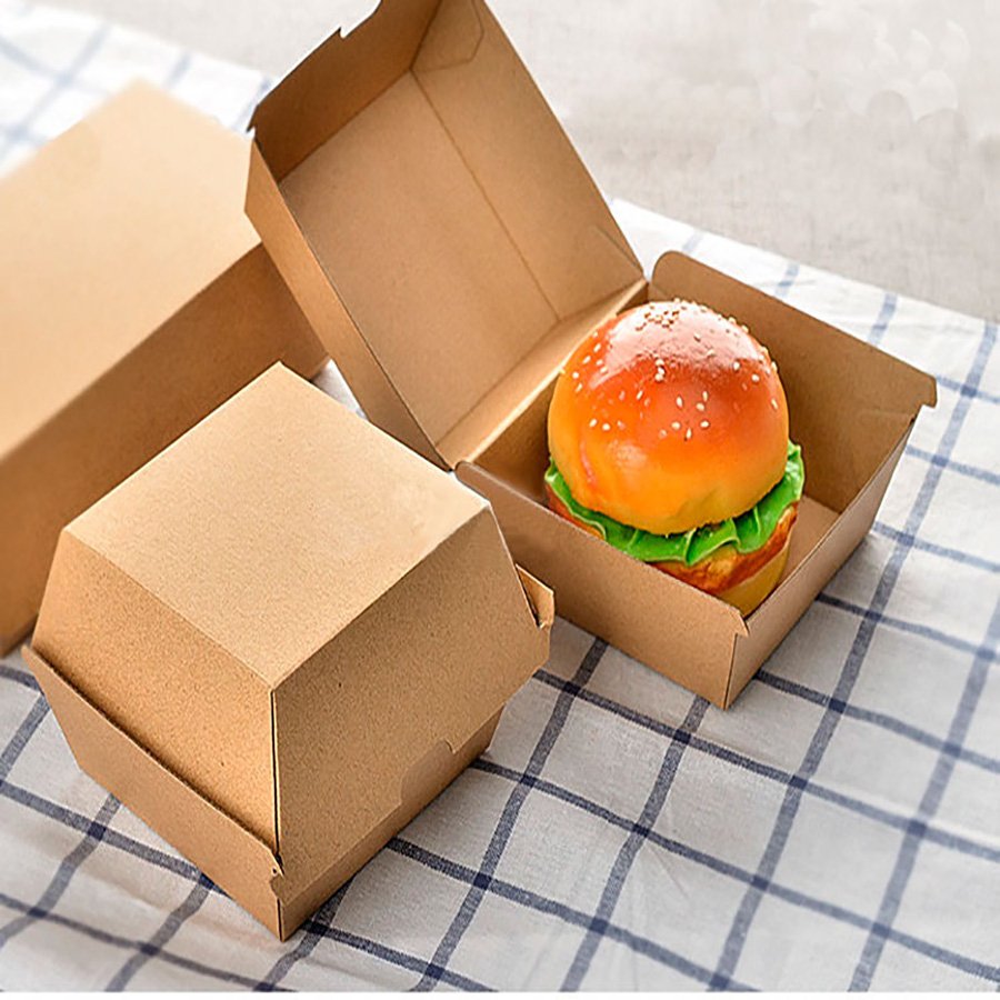 Customized Printing Burger Wholesaler Custom Take Out Box Eco Friendly Burger Packaging Boxes