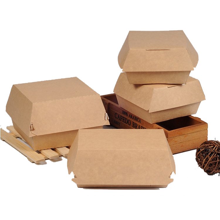 Customized Printing Burger Wholesaler Custom Take Out Box Eco Friendly Burger Packaging Boxes