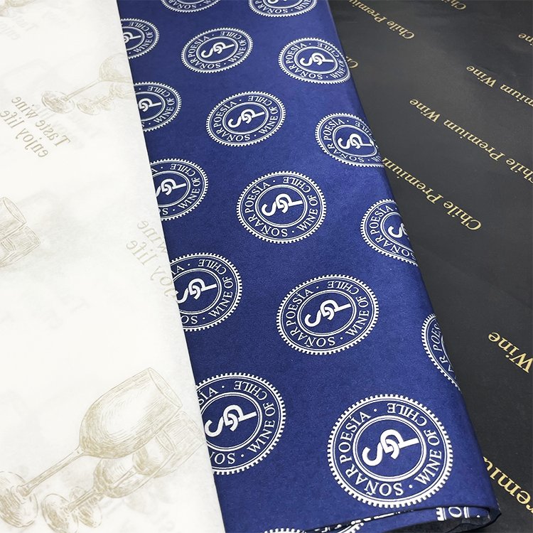 Custom Printed Logo Moisture-proof Gift Wrapping Tissue Paper ,Pear Paper, Wrapping paper Packaging Clothes Shoes and Gift