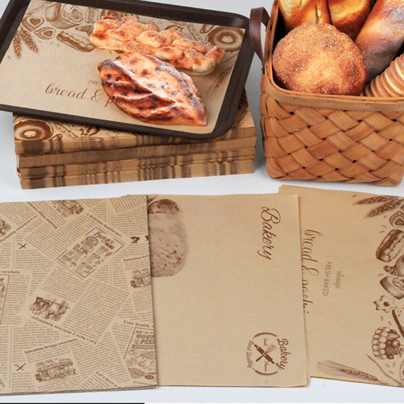Wholesale Custom Printed Food Grade Sandwich Burger Wrapping Paper Recyclable Hamburger Packaging Greaseproof Wrapping Paper