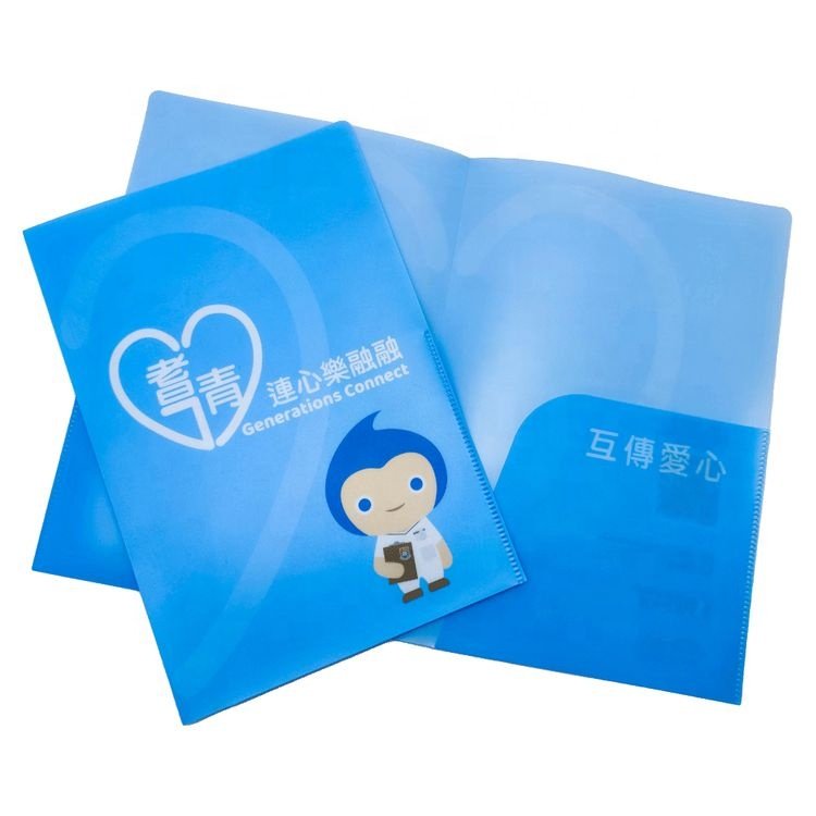 Wholesale A4 Colorful PP File Folders Document Folders for Business Office Packaging & Printing Products