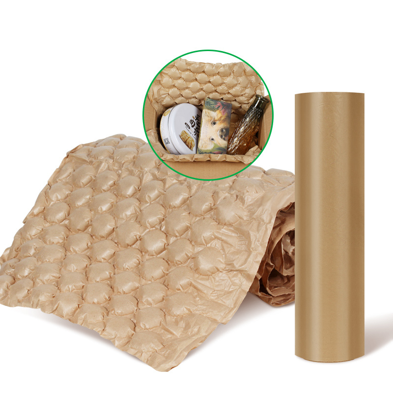 Biodegradable Air Paper Bubble Cushion Wrap Roll Protective Film for Package Air Pillow Roll Machine