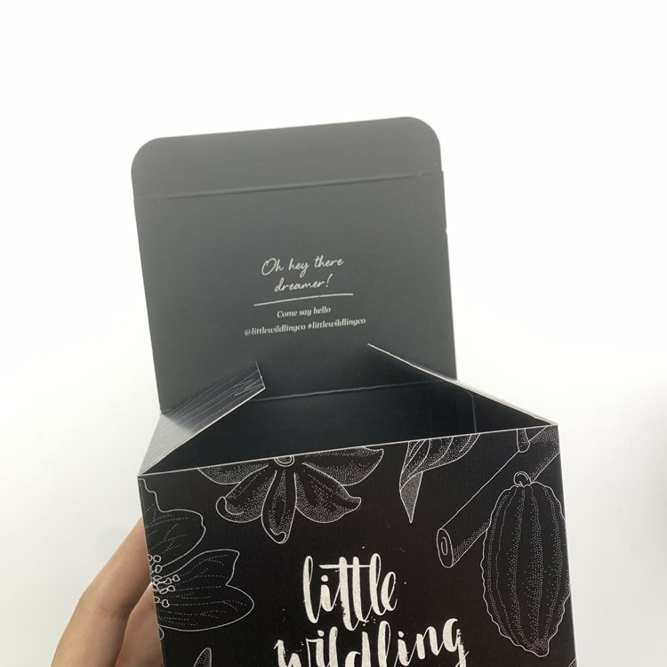 Jewelry Gift Packaging Fold Paper Folding Storage Custom Print Perfume Essential Oil Customize Logo Packing Candle Cardboard Box