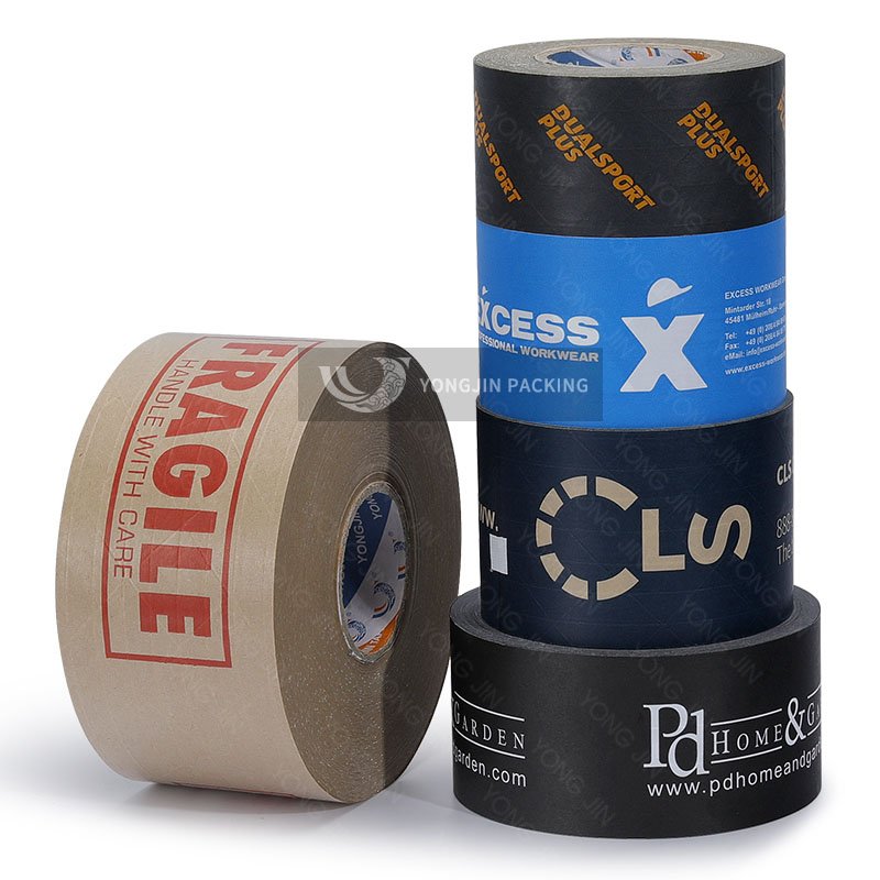 Professional Customized Print Logo Packaging Kraft Paper Recycled Pack Tape