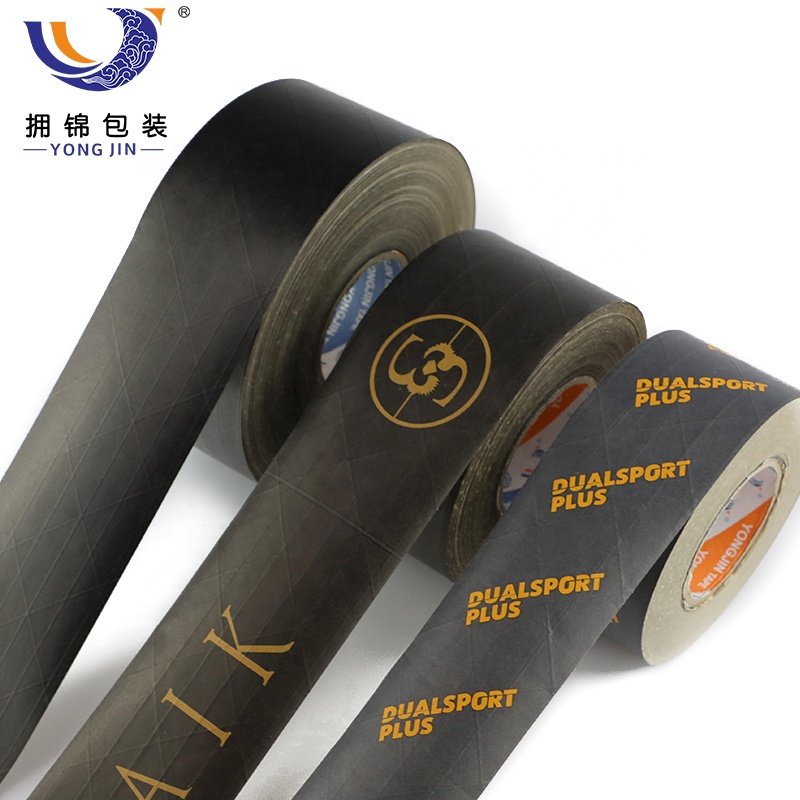 Professional Customized Print Logo Packaging Kraft Paper Recycled Pack Tape