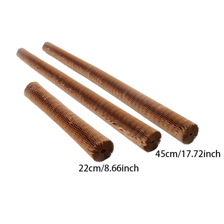 Recyclable Honeycomb Paper Sleeves Prevent Friction Super Elastic Brown Paper Glassware Protection