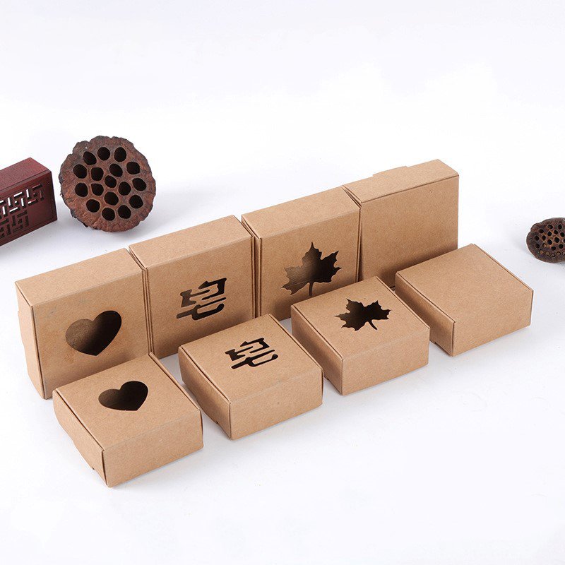 Manufacturer Design Custom Printed Logo Soap Box Kraft Packaging Paper Box For Brand New Company