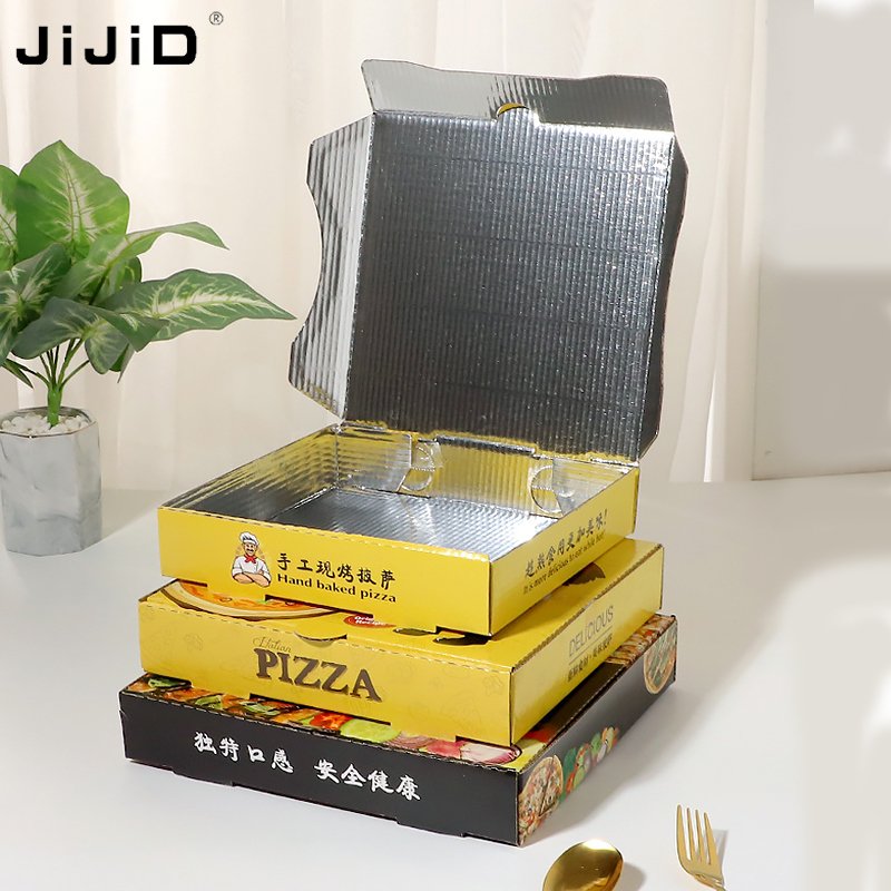JiJiD Powerful Manufacturer Custom Printed Pizza Box China Wholesale Pizza Paper Packing Box