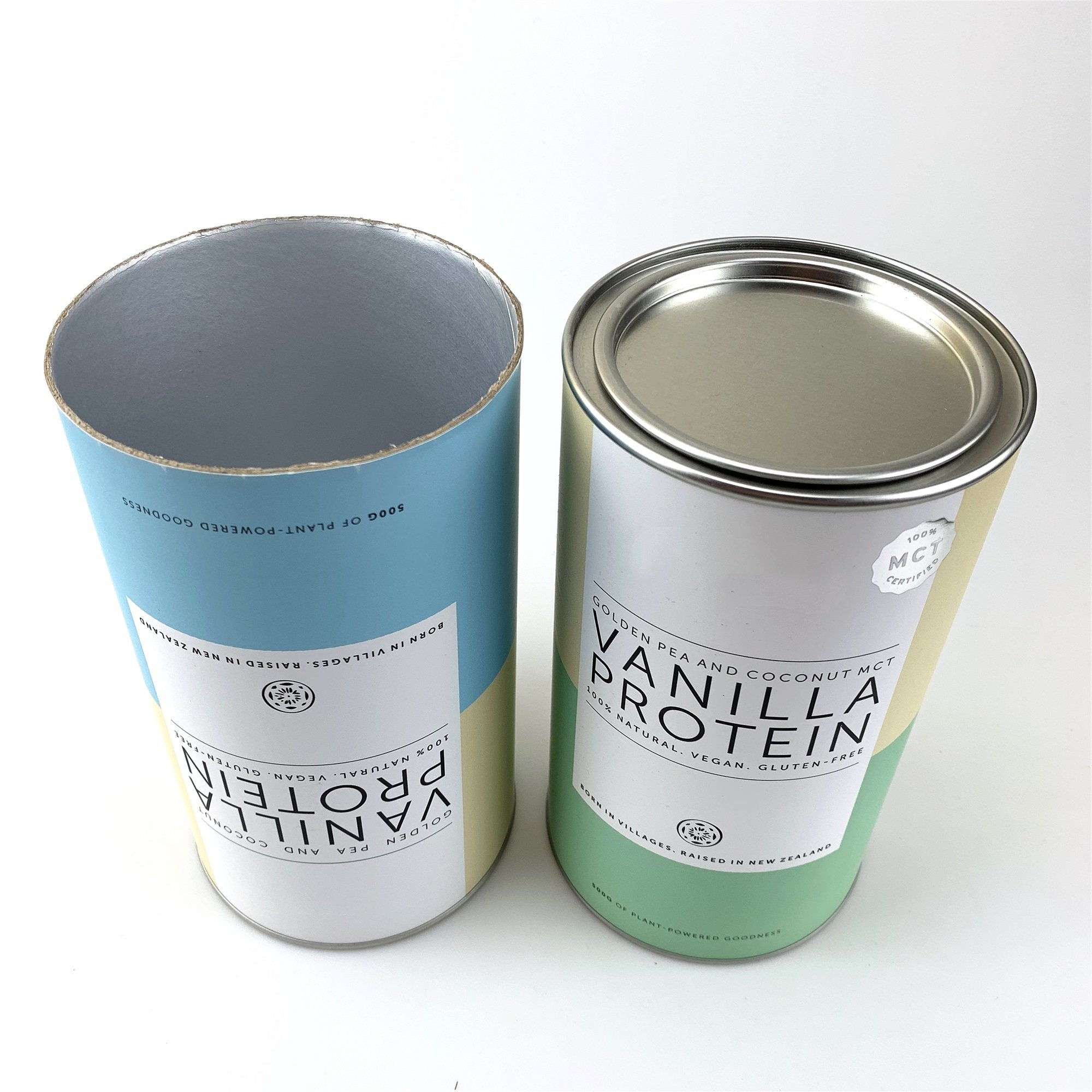 Wholesale Factory Price Packaging Protein Kraft Paper Cans packaging