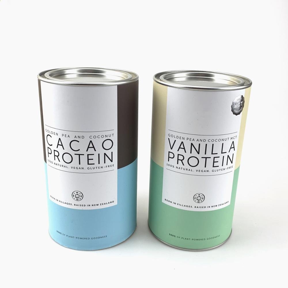 Wholesale Factory Price Packaging Protein Kraft Paper Cans packaging