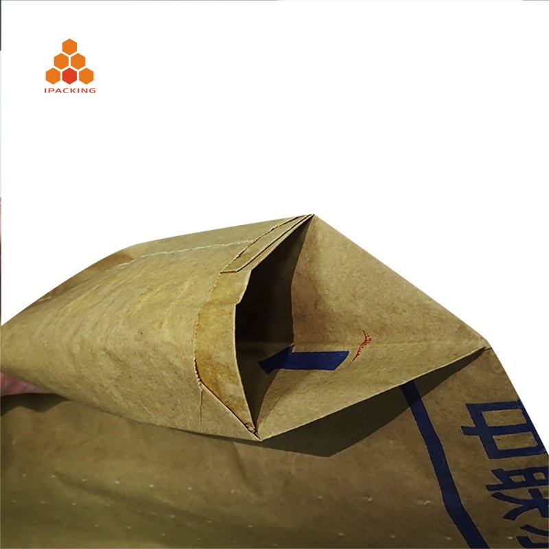 25kg 40kg 50kg industrial kraft paper block bottom valve bag cement packing bag