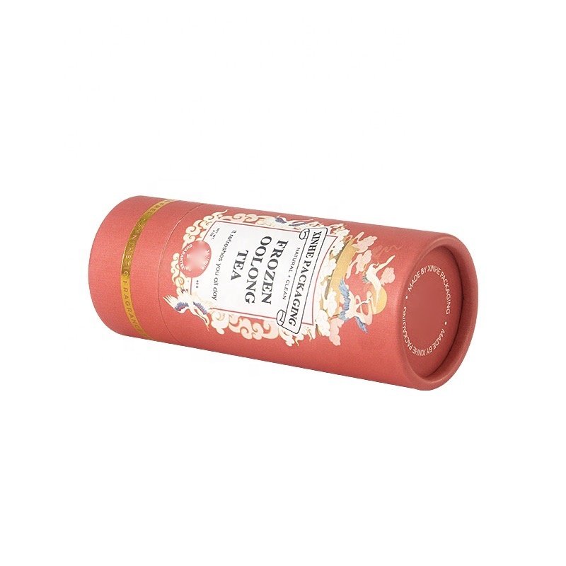 Custom deodorant cylinder paper refill lip balm push up stick tube container packaging aluminum free stick deodorant paper tube