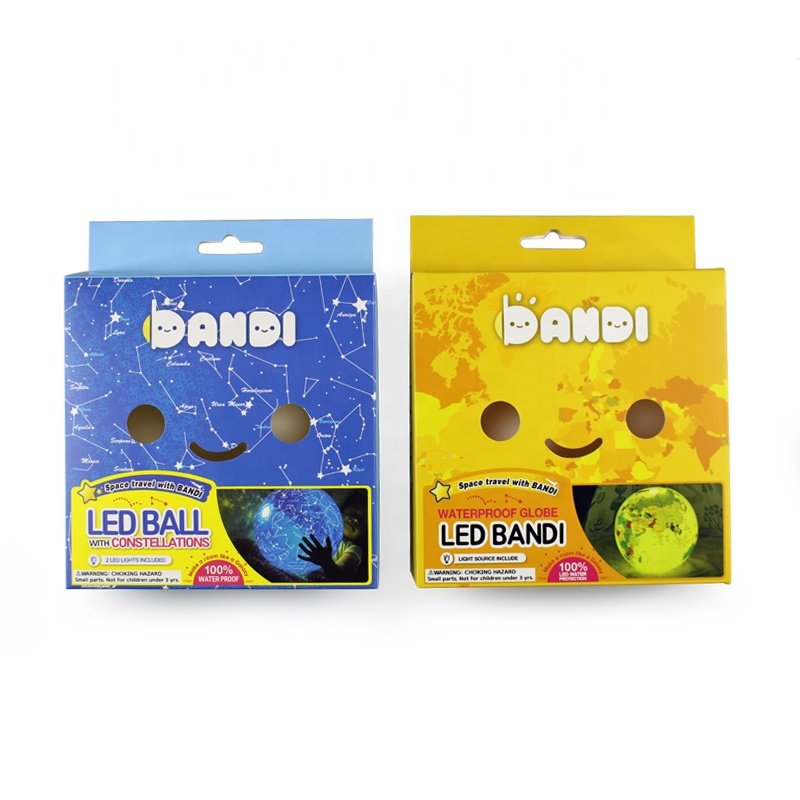 Custom hang tab puzzle toys packaging paper tuck box for crayons puzzle building blocks