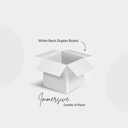 Durable Grey Back Ream Wrapped Paper Packing 350g White Top Grey Back Coated Duplex Board Paper Carton Box High Performance