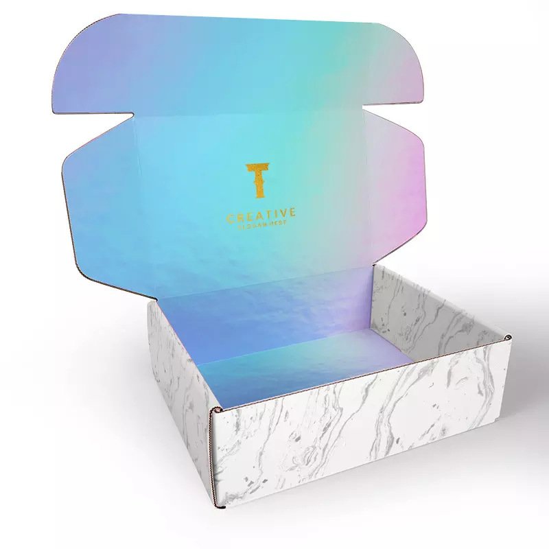 eco friendly corrugated paper luxury custom paper package box t shirt packaging for cloth