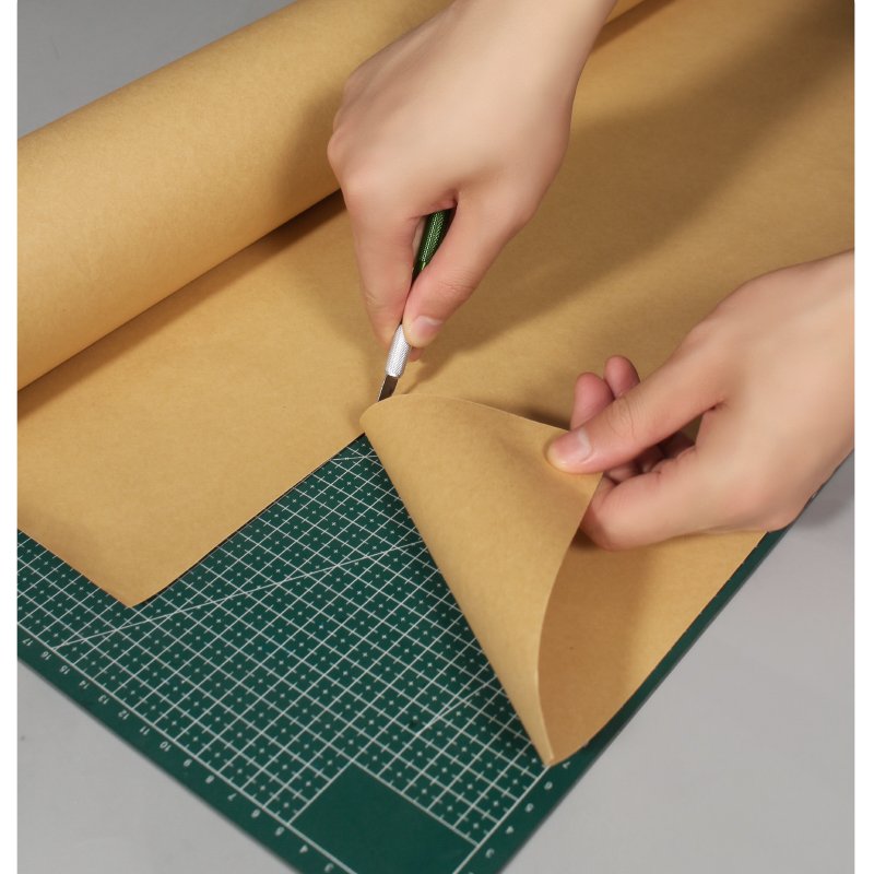Yalan 80g 120g 200g Jumbo Brown Kraft Roll DIY Gifts Pack Sheets Eco friendly Thick Brown Wrapping Paper Custom Kraft Paper Roll