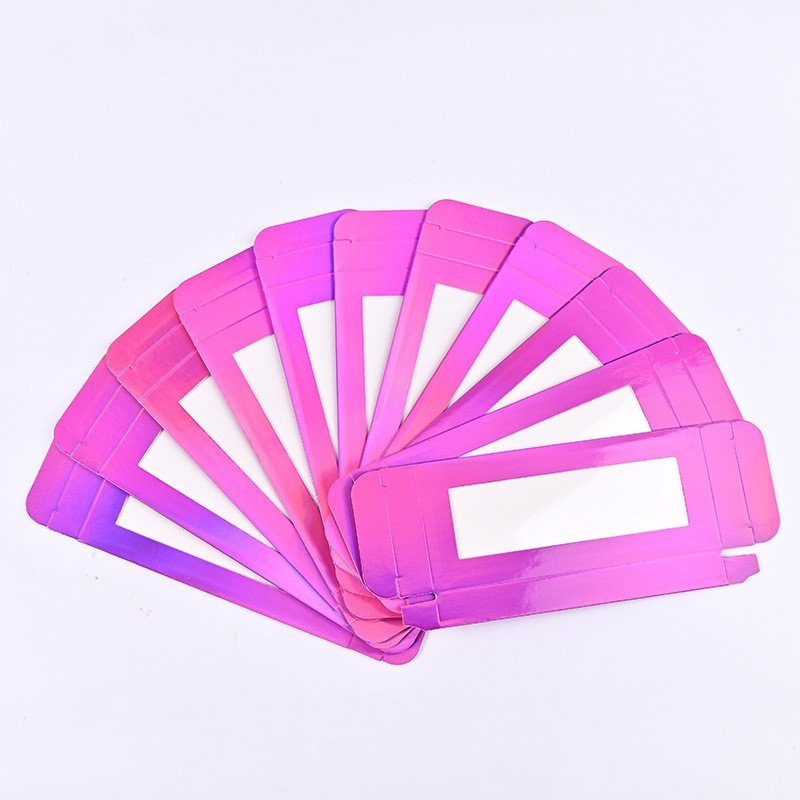 Luxury cosmetic paper boxes in stock colored nail board packaging box with cardstock discounted price