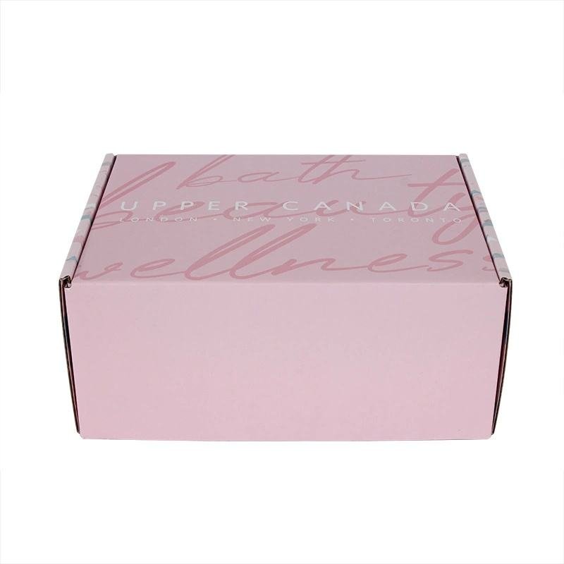 Recycle custom printed Waterproof corrugated shipping boxes glossy lamination cardboard mailer shoe box