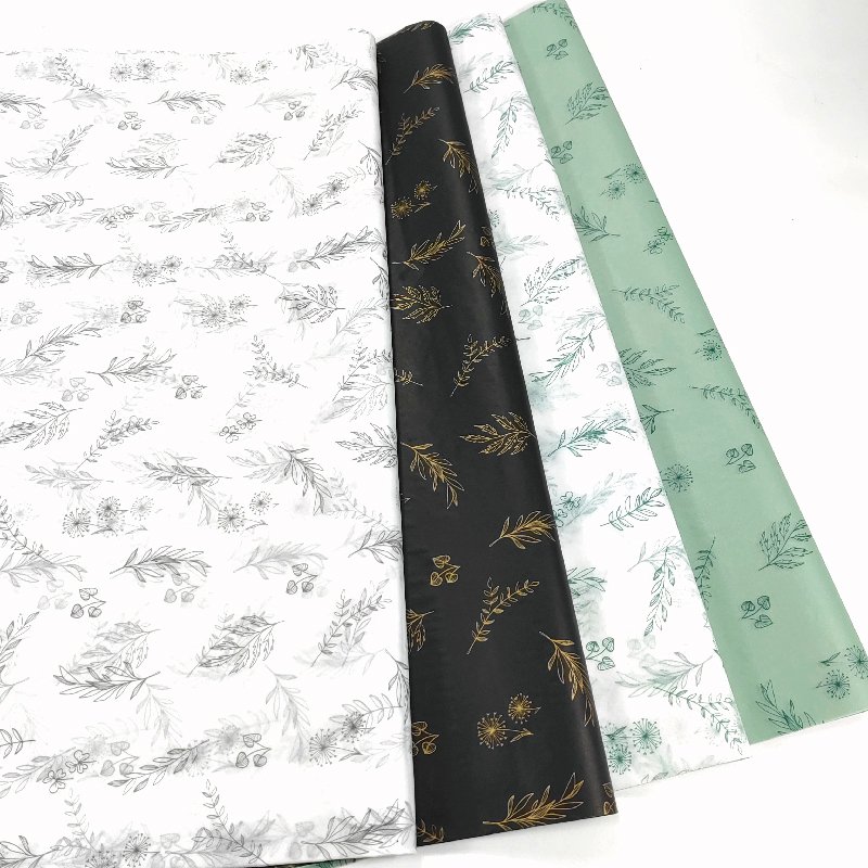 Factory Price Grass Collection Tissue Wrapping Paper Clothes Hand Bag Shoe Packaging Silk Paper