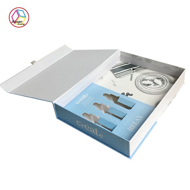 Custom magnetic luxury corrugated gift skincare packaging box for cosmetic packaging boxes