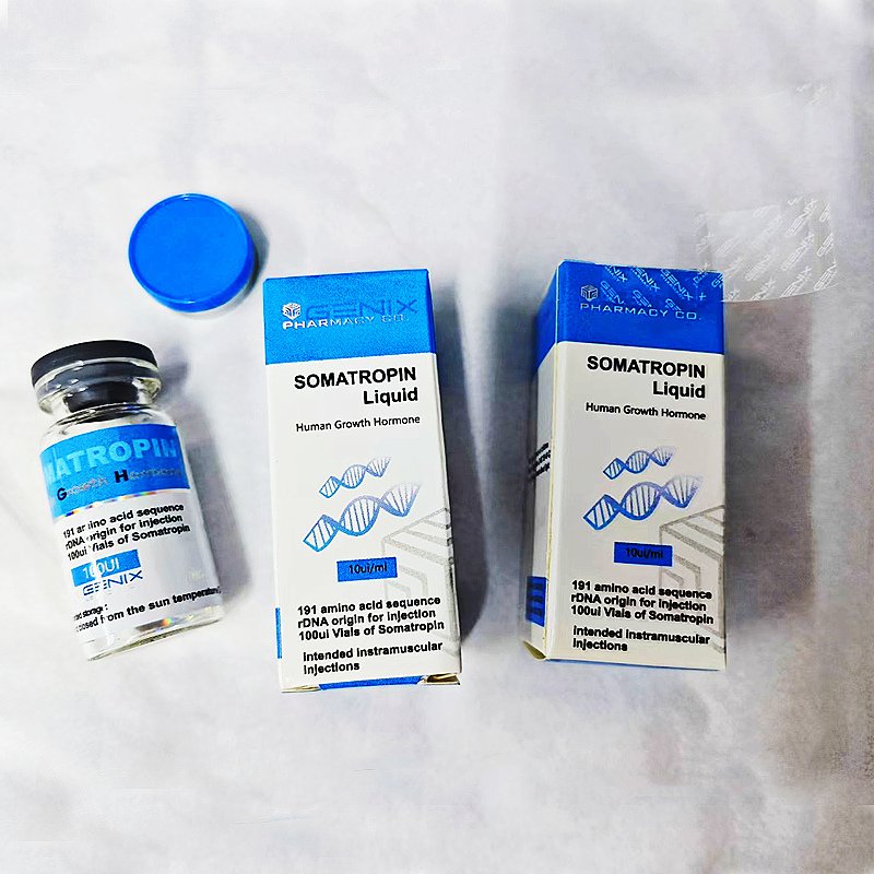 10ml vial box Custom Design Holographic foil logo GH single Vial liquid paper box with seal sticker label