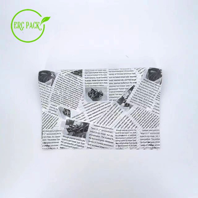 Customized Greaseproof Food Packing Paper Double Side Recycled Biodegradable Burger Paper Food Grade Greaseproof Paper