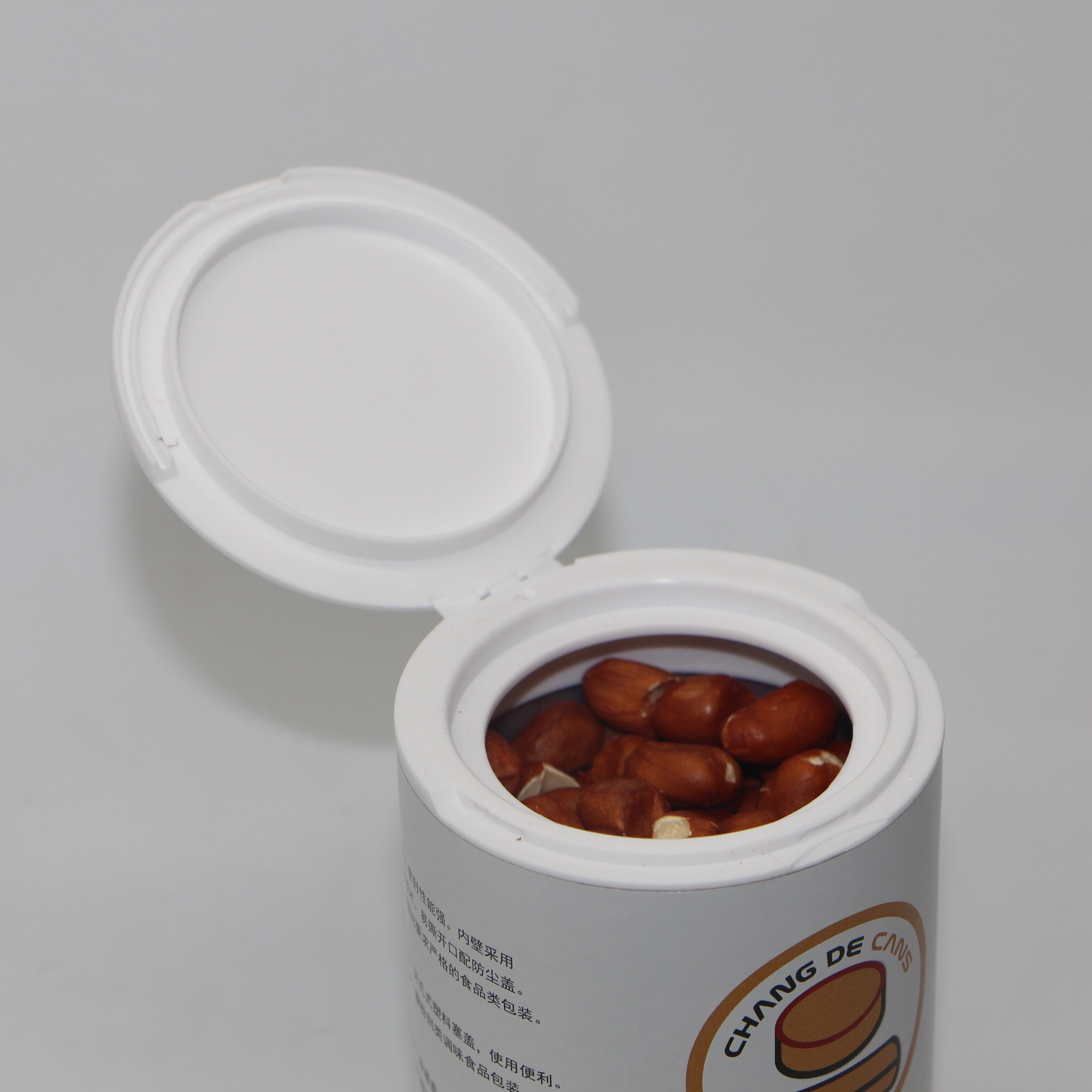New Design Boxs Wholesale Powder Kraft Box Three Types Plastic Cover Seasoning Paper Cans Aluminum Bottom Lid