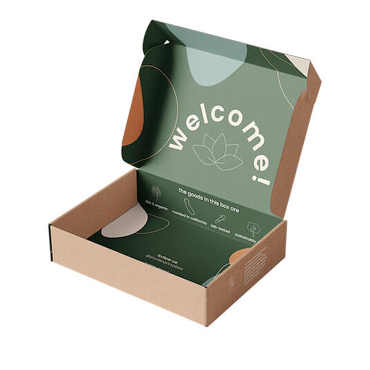 Custom Kraft Brown Corrugated Paper Shipping Packaging Subscription Mailer Boxes printing