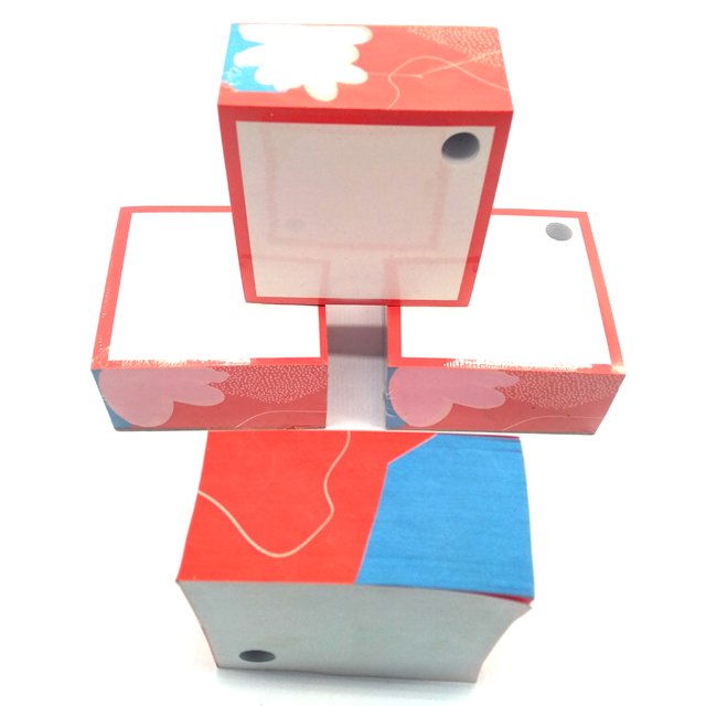 Custom Logo sticky note memo pad Creative Paper Cube Personalized Block
